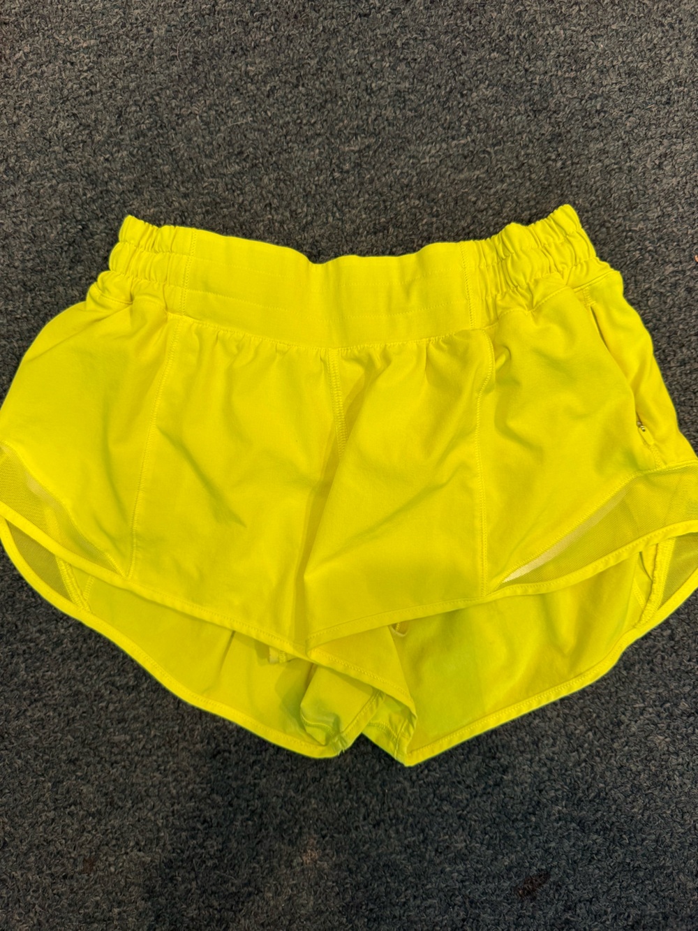 lululemon athletica Neon Yellow Athletic Shorts